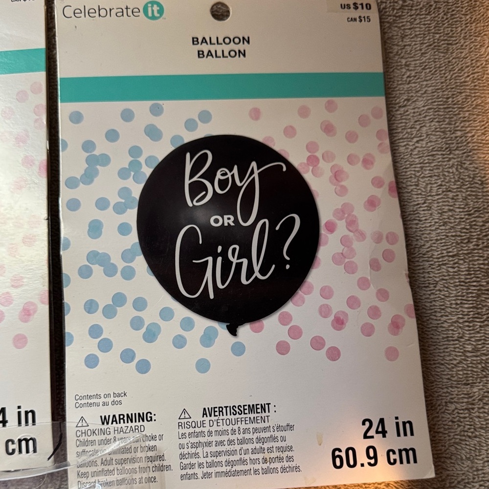 Celebrate It Pink & Blue 'Boy or Girl?' Balloon and Confetti Party Set - Picture 4 of 7